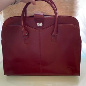 Kenneth Cole Reaction red briefcase/laptop bag